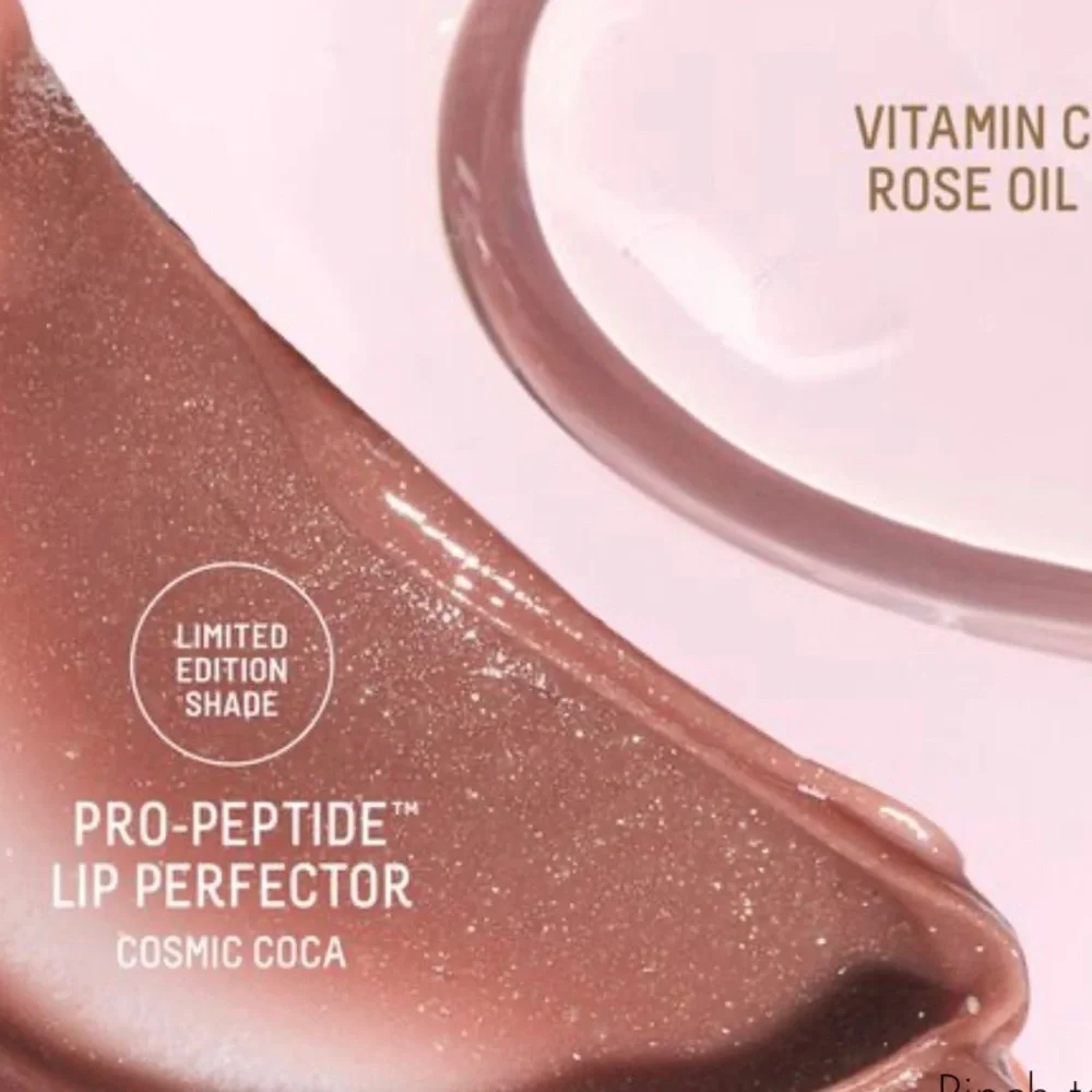 Biossance Bright Luminaries Pro-Peptide Lip Perfector + Mini Rose Oil Set